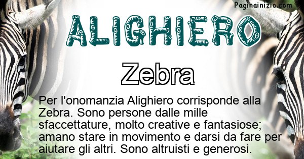 Alighiero - Animale associato al nome Alighiero