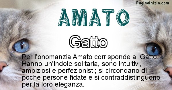 Amato - Animale associato al nome Amato