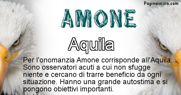 Amone - Animale associato al nome Amone