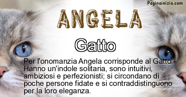 Angela - Animale associato al nome Angela