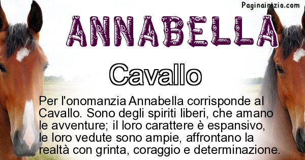 Annabella - Animale associato al nome Annabella