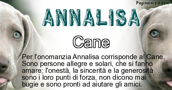 Annalisa - Animale associato al nome Annalisa