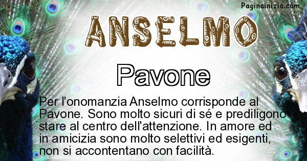 Anselmo - Animale associato al nome Anselmo