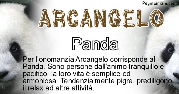 Arcangelo - Animale associato al nome Arcangelo