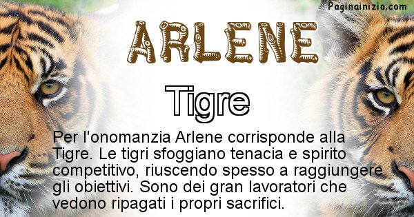 Arlene - Animale associato al nome Arlene