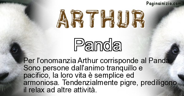 Arthur - Animale associato al nome Arthur