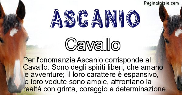 Ascanio - Animale associato al nome Ascanio