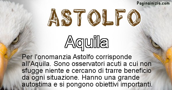 Astolfo - Animale associato al nome Astolfo