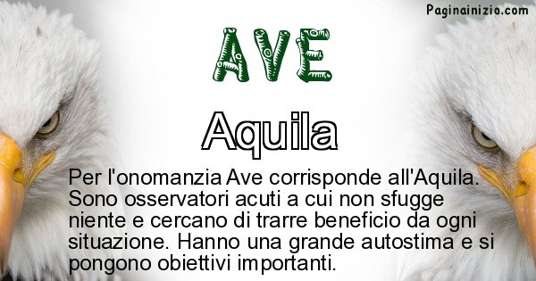 Ave - Animale associato al nome Ave