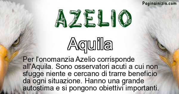 Azelio - Animale associato al nome Azelio