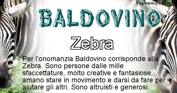 Baldovino - Animale associato al nome Baldovino