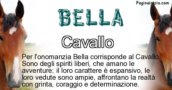 Bella - Animale associato al nome Bella