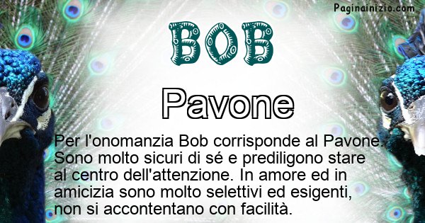 Bob - Animale associato al nome Bob