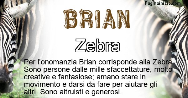 Brian - Animale associato al nome Brian