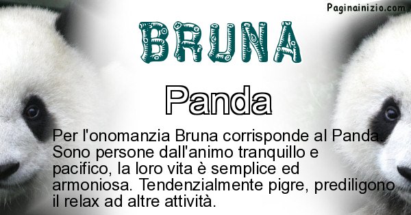 Bruna - Animale associato al nome Bruna