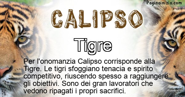 Calipso - Animale associato al nome Calipso