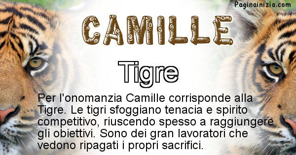Camille - Animale associato al nome Camille