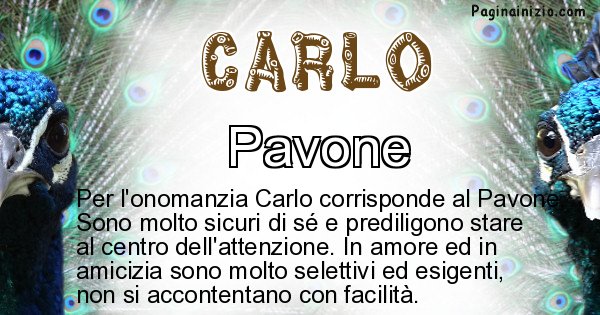 Carlo - Animale associato al nome Carlo