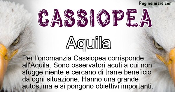 Cassiopea - Animale associato al nome Cassiopea