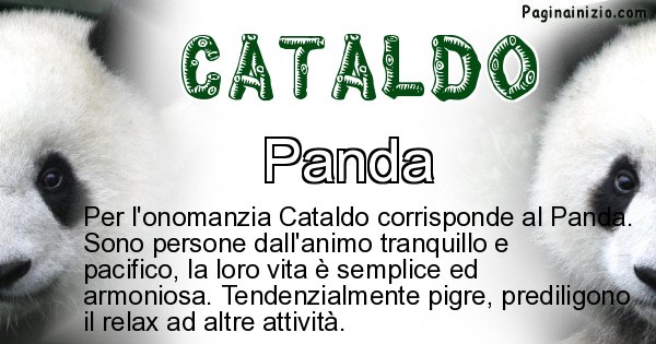 Cataldo - Animale associato al nome Cataldo