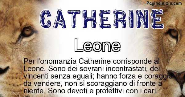 Catherine - Animale associato al nome Catherine