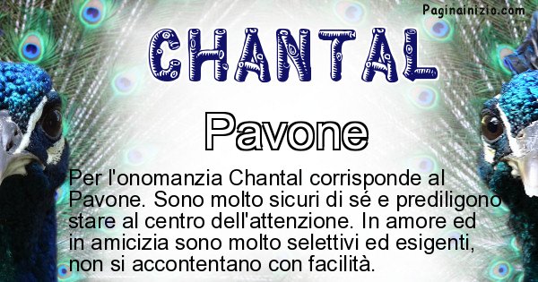 Chantal - Animale associato al nome Chantal