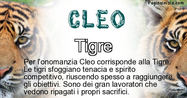 Cleo - Animale associato al nome Cleo
