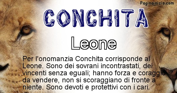 Conchita - Animale associato al nome Conchita