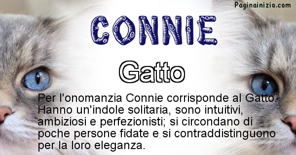 Connie - Animale associato al nome Connie