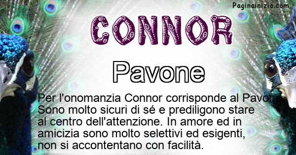 Connor - Animale associato al nome Connor