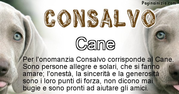 Consalvo - Animale associato al nome Consalvo