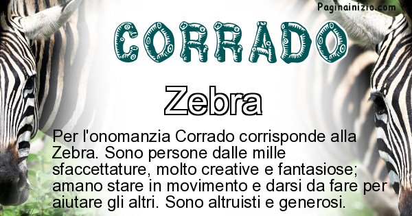 Corrado - Animale associato al nome Corrado