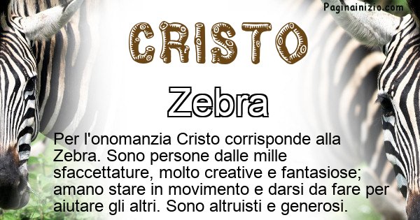 Cristo - Animale associato al nome Cristo