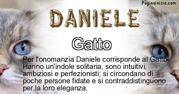 Daniele - Animale associato al nome Daniele