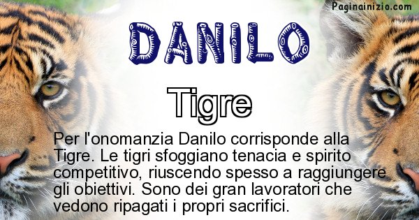 Danilo - Animale associato al nome Danilo