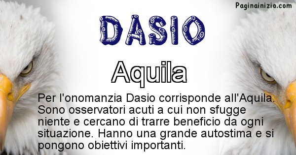 Dasio - Animale associato al nome Dasio