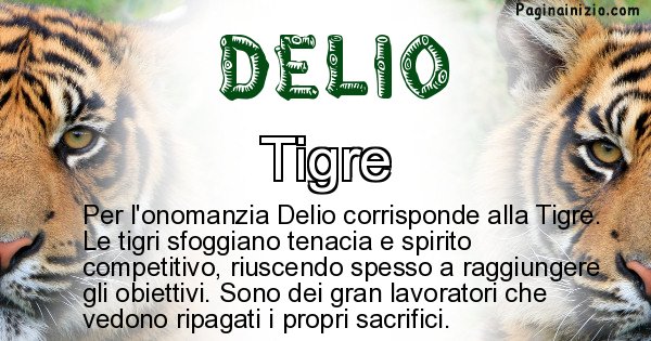 Delio - Animale associato al nome Delio