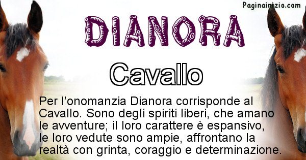 Dianora - Animale associato al nome Dianora