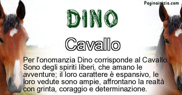 Dino - Animale associato al nome Dino