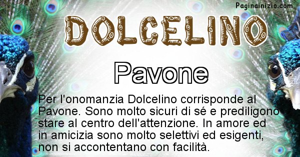 Dolcelino - Animale associato al nome Dolcelino