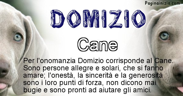 Domizio - Animale associato al nome Domizio