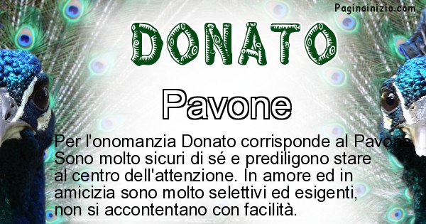 Donato - Animale associato al nome Donato