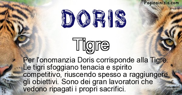 Doris - Animale associato al nome Doris