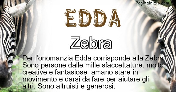 Edda - Animale associato al nome Edda