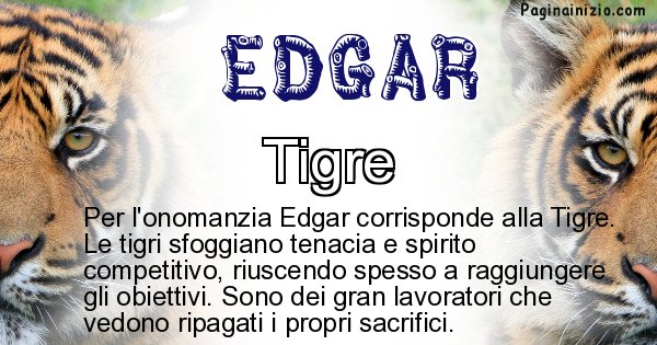 Edgar - Animale associato al nome Edgar