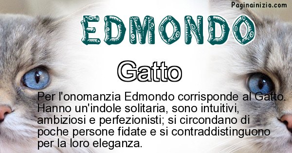 Edmondo - Animale associato al nome Edmondo