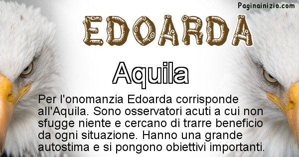 Edoarda - Animale associato al nome Edoarda