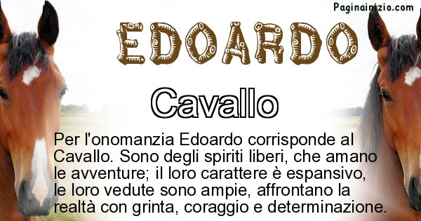 Edoardo - Animale associato al nome Edoardo