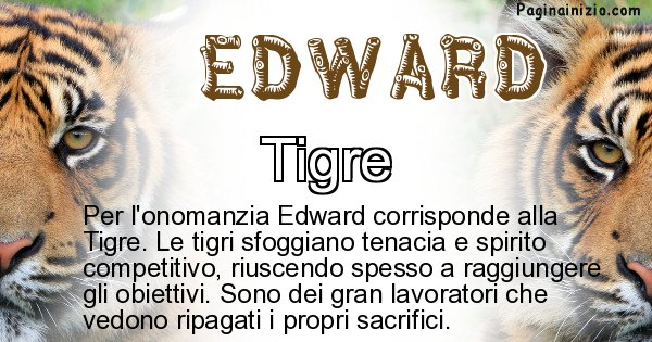 Edward - Animale associato al nome Edward