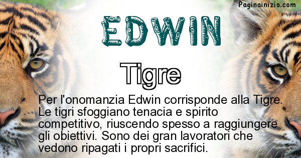 Edwin - Animale associato al nome Edwin